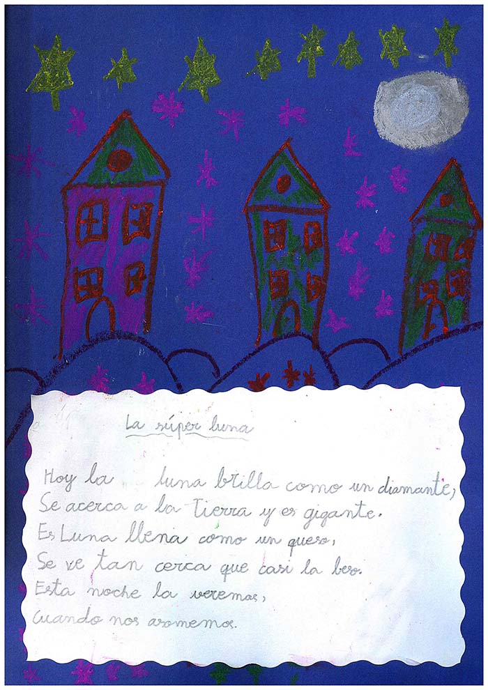 Los alumnos de 2º de primaria del Colegio Arturo Soria le dedican una poesía a la Luna