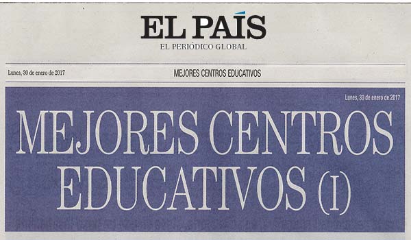 El País 30 de enero de 2017. Mejores centros educativos, Colegio Arturo Soria