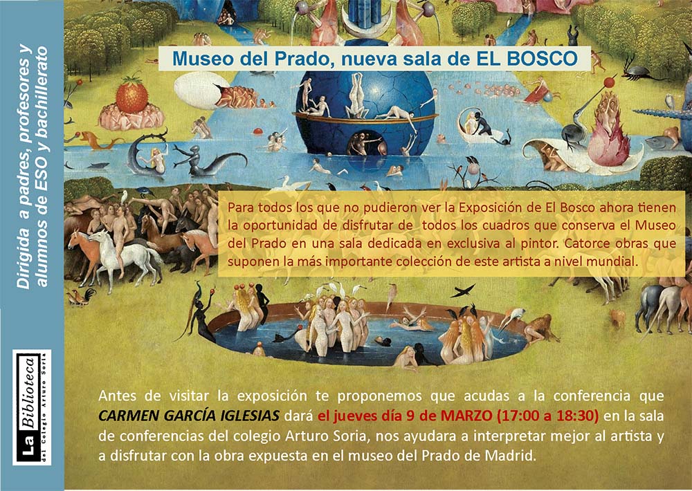 Conferencia de arte en el colegio Arturo Soria sobre El Bosco