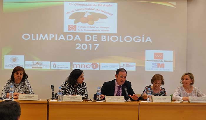Entraga de premios alumnos Colegio Arturo Soria XV Olimpiada de Biologia Comunidad de Madrid