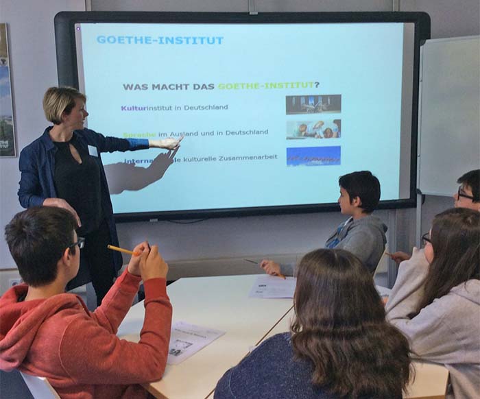 Los alumnos de alemán de 4º ESO visitan el instituto Goethe