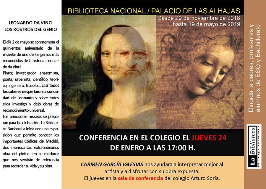 Nueva conferencia de Arte: Leonardo Da Vincii