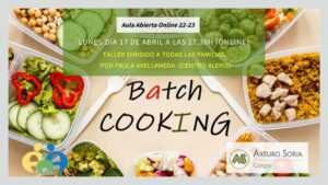 Cartel Aula Abierta Virtual “Batch-Cooking”