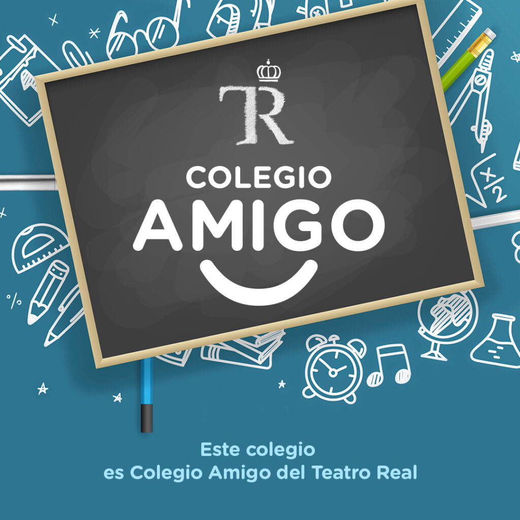 Logo del Colegio Amigo en el Teatro Real